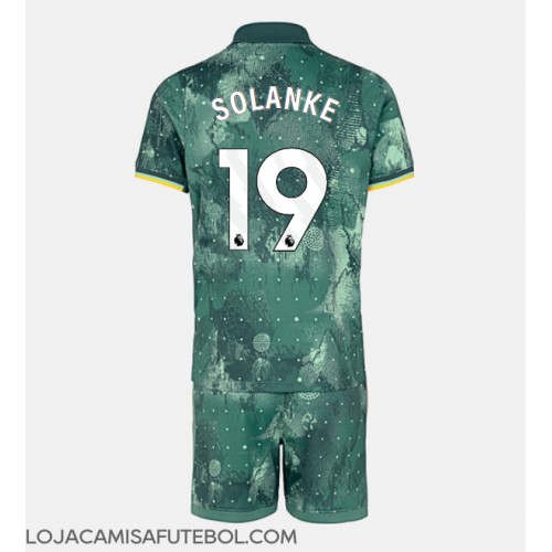 Camisa de Futebol Tottenham Hotspur Dominic Solanke #19 Equipamento Alternativo Infantil 2024-25 Manga Curta (+ Calças curtas)